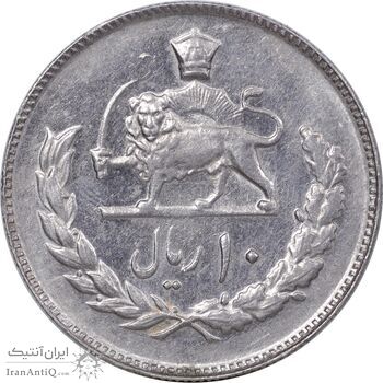 سکه 10 ریال 1354 - MS61 - محمد رضا شاه