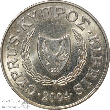سکه 5 سنت 2004 جمهوری - نشان ملی تیپ دو - MS63 - قبرس