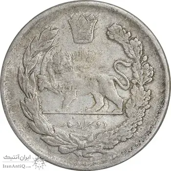 سکه 2000 دینار 1340 تصویری - VF35 - احمد شاه