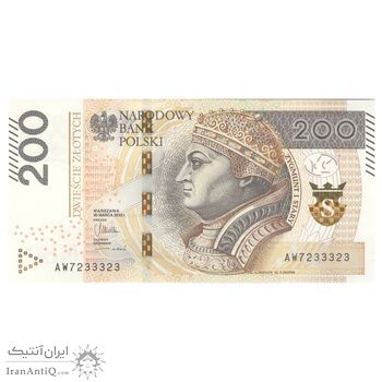 اسکناس 200 زلوتی 2015 جمهوری سوم - تک - UNC65 - لهستان