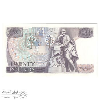 اسکناس 20 پوند بدون تاریخ (1970-1980) الیزلبت دوم - JBP - تک - UNC65 - انگلستان