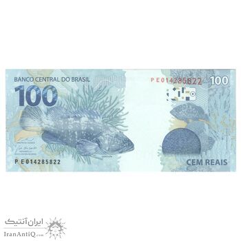 اسکناس 100 رئال 2010 (2023-2025) جمهوری فدراتیو - FH, RCN - تک - AU58 - برزیل