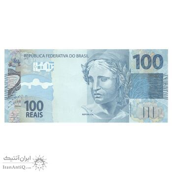 اسکناس 100 رئال 2010 (2023-2025) جمهوری فدراتیو - FH, RCN - تک - AU58 - برزیل