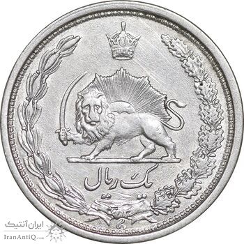 سکه 1 ریال 1313/2 - سورشارژ تاریخ نوع یک - AU50 - رضا شاه