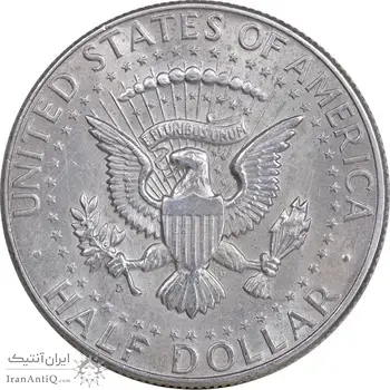 سکه نیم دلار 1964D کندی - MS61 - آمریکا