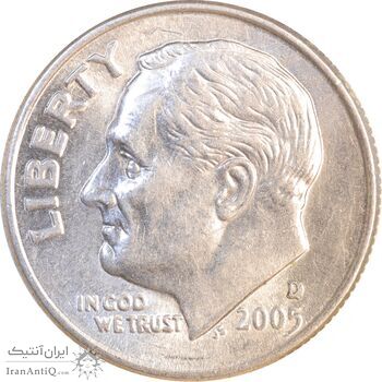سکه 1 دایم 2005D روزولت - MS61 - آمریکا