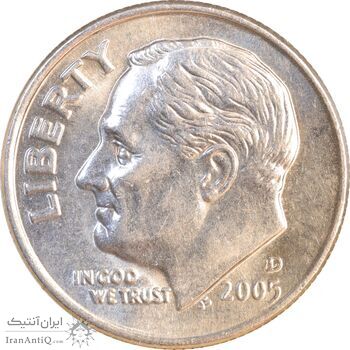 سکه 1 دایم 2005D روزولت - MS62 - آمریکا