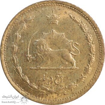 سکه 5 دینار 1318 برنز - MS63 - رضا شاه