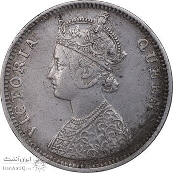 سکه 1 روپیه 1862 ویکتوریا - EF45 - هند
