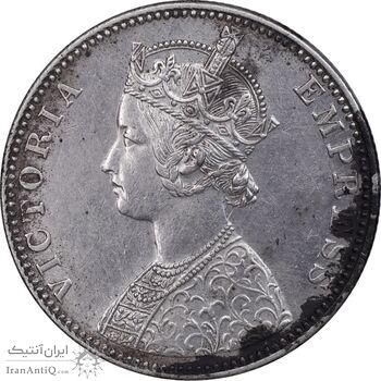 سکه 1 روپیه 1890 ویکتوریا - EF45 - هند