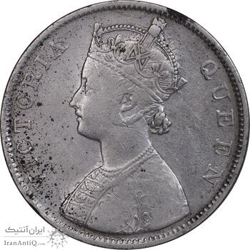 سکه 1 روپیه 1862 ویکتوریا - EF40 - هند