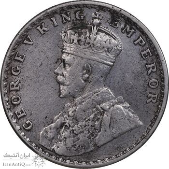 سکه 1 روپیه 1919 جرج پنجم - EF40 - هند