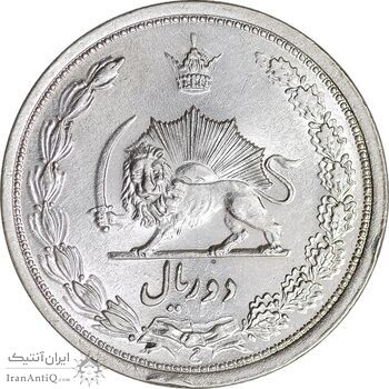 سکه 2 ریال 1311 - MS61 - رضا شاه