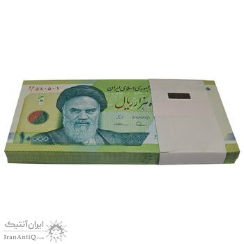 بسته اسکناس 10000 ریال امام (طیب نیا - سیف) سری 27 - شماره دوقلو - UNC - جمهوری اسلامی