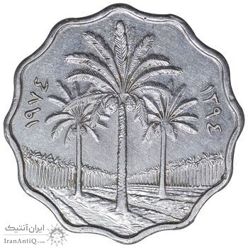 سکه 10 فلس 1974 جمهوری - EF45 - عراق