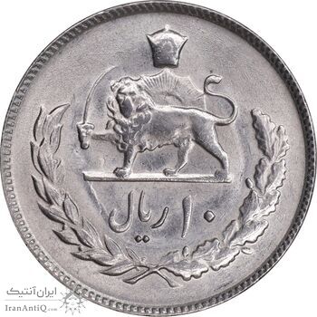 سکه 10 ریال 2535 - MS63 - محمد رضا شاه