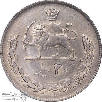 سکه 20 ریال 1354 - MS61 - محمد رضا شاه