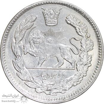 سکه 2000 دینار 1344/34 تصویری - سورشارژ تاریخ - MS61 - احمد شاه