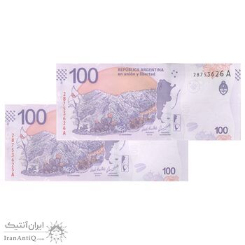 اسکناس 100 پزو بدون تاریخ (2018-2019) جمهوری فدرال - جفت - UNC61 - آرژانتین