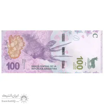 اسکناس 100 پزو بدون تاریخ (2018-2019) جمهوری فدرال - تک - UNC61 - آرژانتین