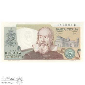 اسکناس 2000 لیر 1983 جمهوری - گالیله - تک - UNC64 - ایتالیا