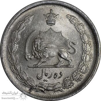 سکه 10 ریال 1323 - MS64 - محمد رضا شاه