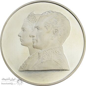 مدال نقره 200 ریال جشنهای 2500 ساله 1350 - PF63 - محمد رضا شاه