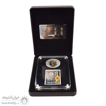 مدال و تمبر نقره یادبود پنجمین حضور ایران در جام جهانی فوتبال - 35 گرمی مدال و تمبر نقره یادبود پنجمین حضور ایران در جام جهانی فوتبال - 35 گرمی