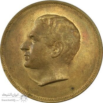 مدال برنز بیست و پنجمین سال سلطنت 1344 - MS61 - محمدرضا شاه
