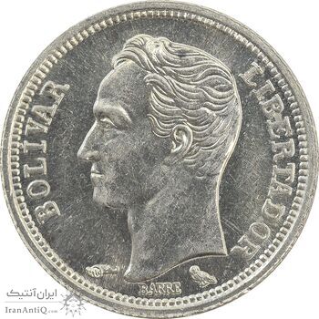 سکه 25 سنتیمو 1960 - MS64 - ونزوئلا