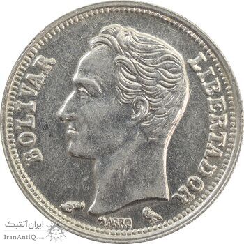 سکه 50 سنتیمو 1960 - MS63 - ونزوئلا