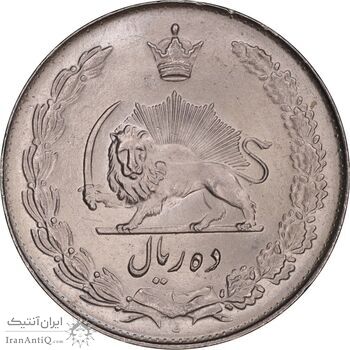 سکه 10 ریال 1335 - MS64 - محمد رضا شاه