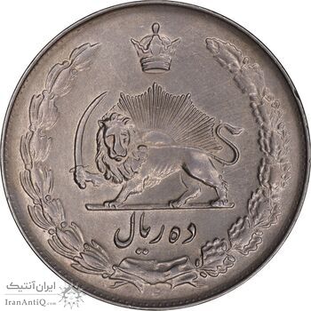 سکه 10 ریال 1335 - MS61 - محمد رضا شاه