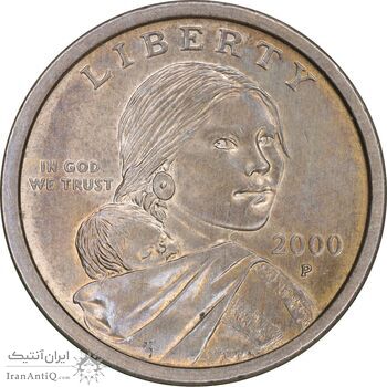 سکه یک دلار 2000P ساکاگاوا (دختر سرخپوست) - MS61 - آمریکا