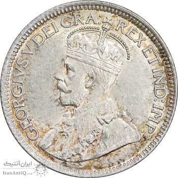سکه 10 سنت 1929 جرج پنجم - MS62 - کانادا