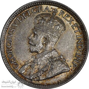 سکه 10 سنت 1929 جرج پنجم - MS62 - کانادا