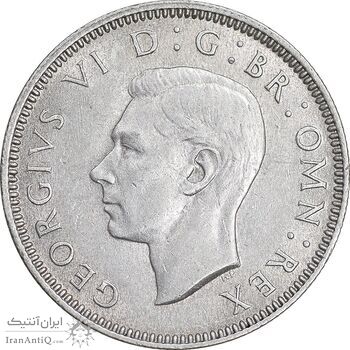 سکه 1 شیلینگ 1942 جرج ششم - تیپ 2 - MS63 - انگلستان