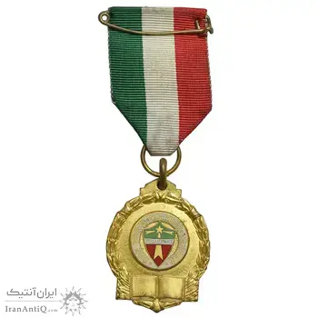 نشان کالج دون بوسکو تهران - ضرب فرانسه - طلایی - AU50 - محمد رضا شاه