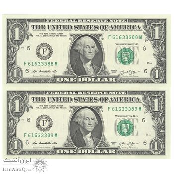 اسکناس 1 دلار 2013 جمهوری فدرال - F (آتلانتا) - جفت - UNC63 - آمریکا