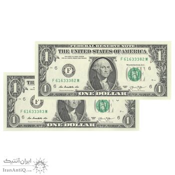 اسکناس 1 دلار 2013 جمهوری فدرال - F (آتلانتا) - جفت - UNC64 - آمریکا