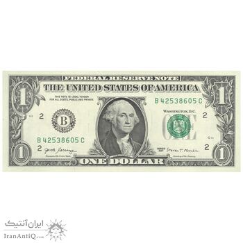اسکناس 1 دلار 2017 جمهوری فدرال - B (نیویورک) - تک - UNC64 - آمریکا