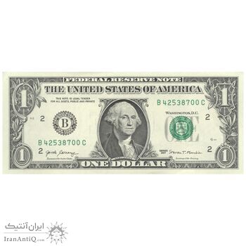 اسکناس 1 دلار 2017 جمهوری فدرال - B (نیویورک) - تک - UNC64 - آمریکا
