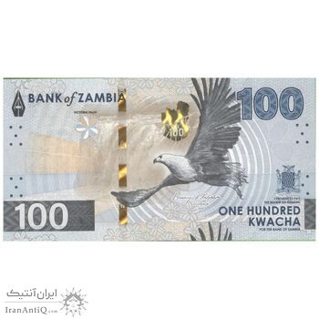 اسکناس 100 کواچا 2024 جمهوری - تک - UNC65 - زامبیا