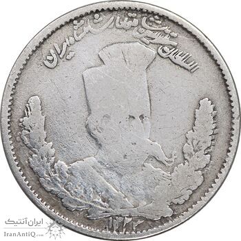 سکه 1000 دینار 1323 تصویری - F - مظفرالدین شاه
