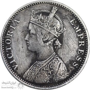 سکه 1 روپیه 1878 ویکتوریا - EF40 - هند