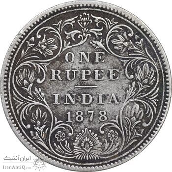 سکه 1 روپیه 1878 ویکتوریا - EF40 - هند