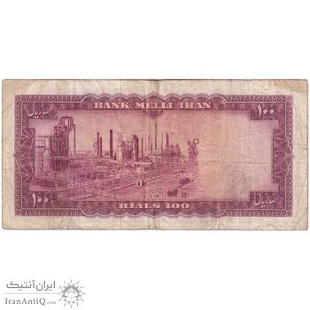 اسکناس 100 ریال 1333 - تک - VF25 - محمد رضا شاه