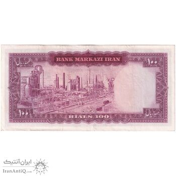 اسکناس 100 ریال (هویدا - سمیعی) - تک - EF45 - محمد رضا شاه