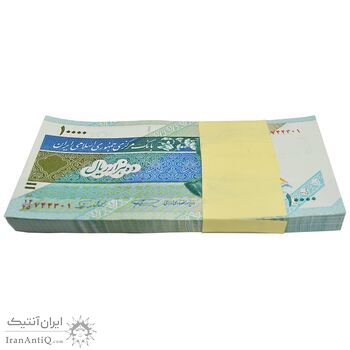 بسته اسکناس 10000 ریال امام (نمازی - نوربخش) - UNC - جمهوری اسلامی