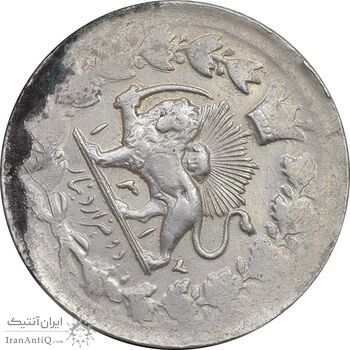 سکه 2000 دینار 1317 خطی - AU55 - مظفرالدین شاه